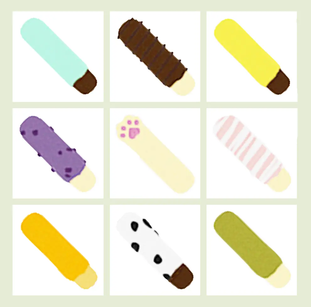Pocky sticks